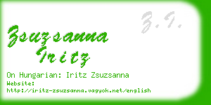 zsuzsanna iritz business card
